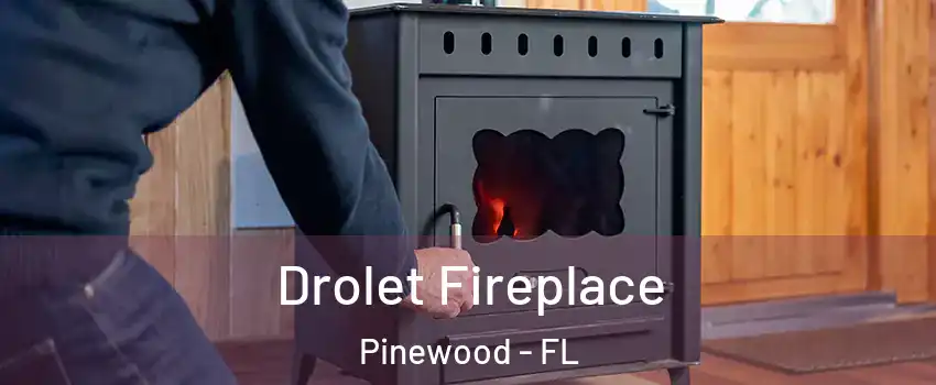  Drolet Fireplace Pinewood - FL