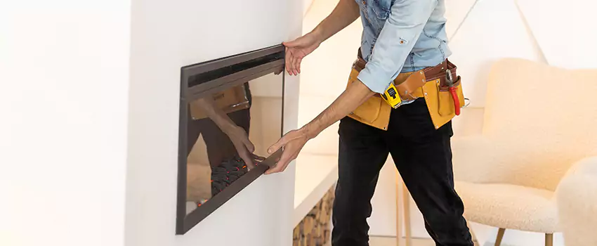Metal Fireplace Installation in Pinewood, Florida