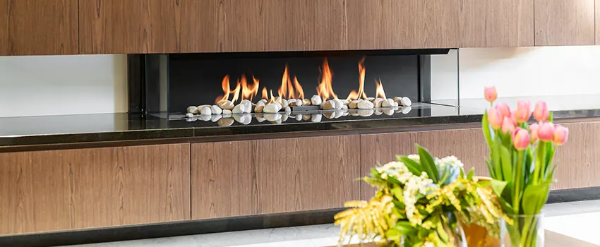 Double-height Fireplace Design Refurbishment in Pinewood, Florida