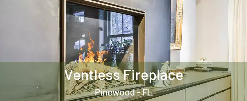  Ventless Fireplace Pinewood - FL